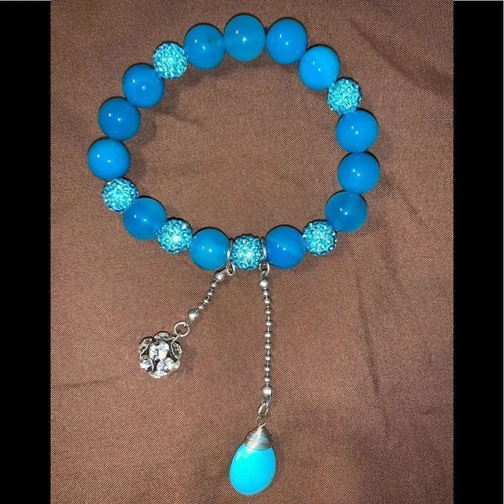 Turquoise Medium Beaded Bracelet 